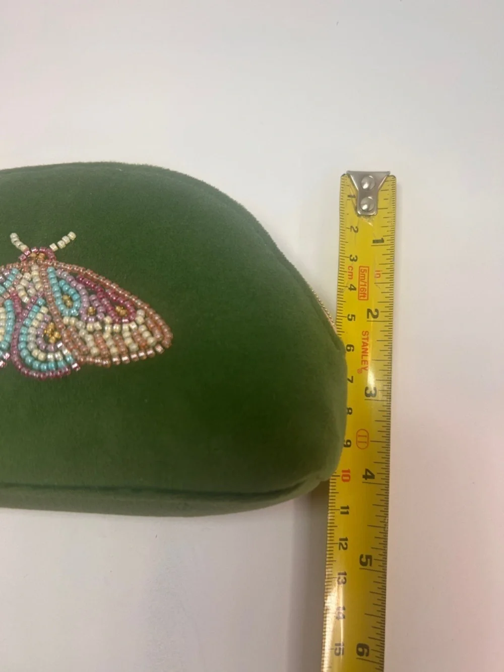 Butterfly Pouch Green, Beaded, Mom, Mother’s Day